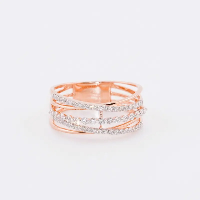 SERAPHINA MULTI-ROW CROSSOVER RING