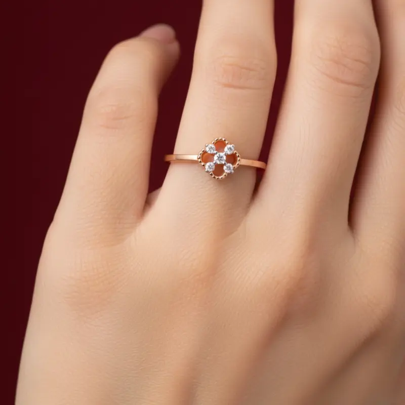 ROSE CLOVER BLOOM RING
