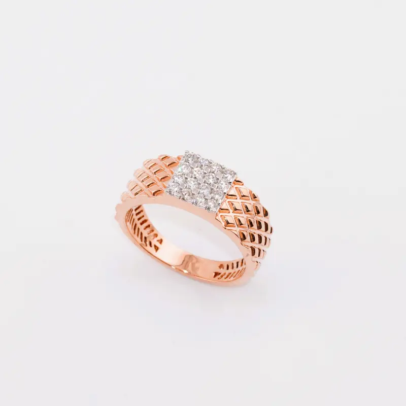 ROSE PAVE SIGNET