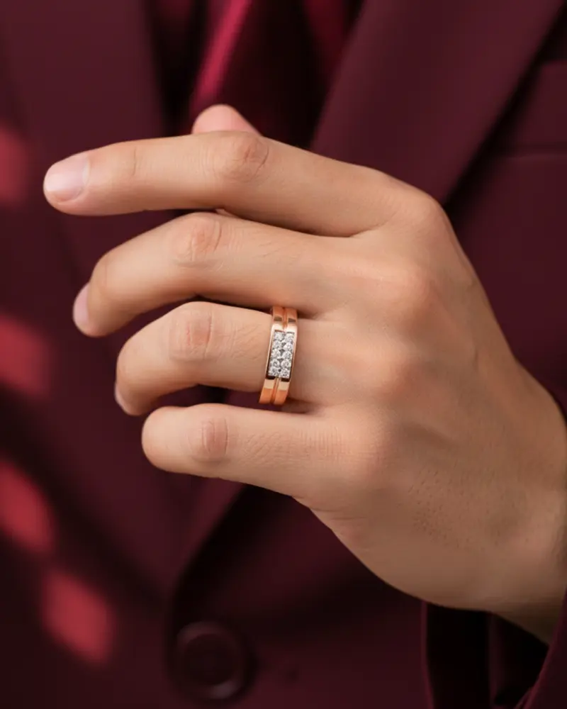 TWIN PILLAR STATEMENT RING