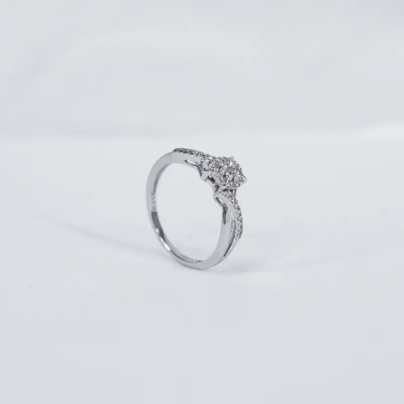 ENTWINED CLUSTER RING