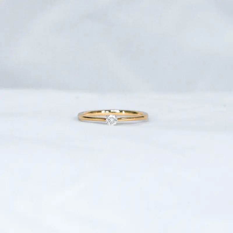 12 CENT SOLITAIRE RING