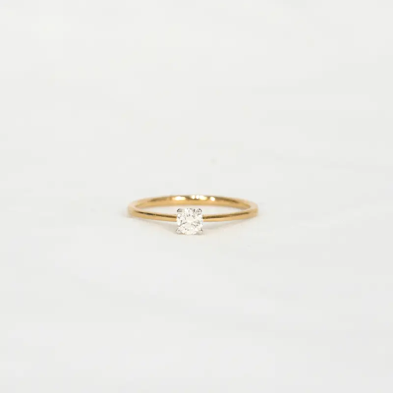 24 CENT SOLITAIRE RING