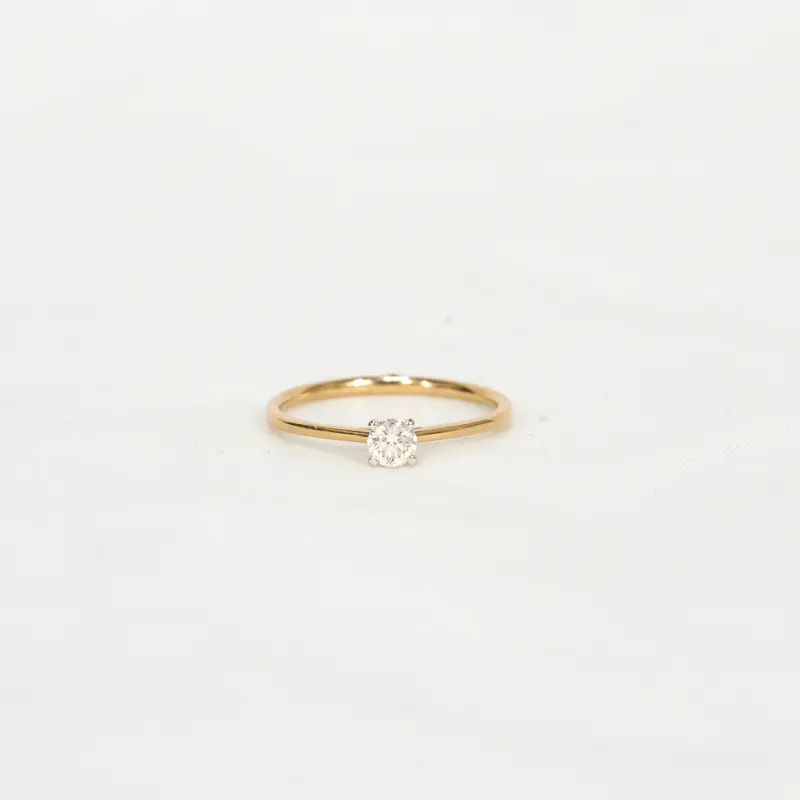 24 CENT SOLITAIRE RING