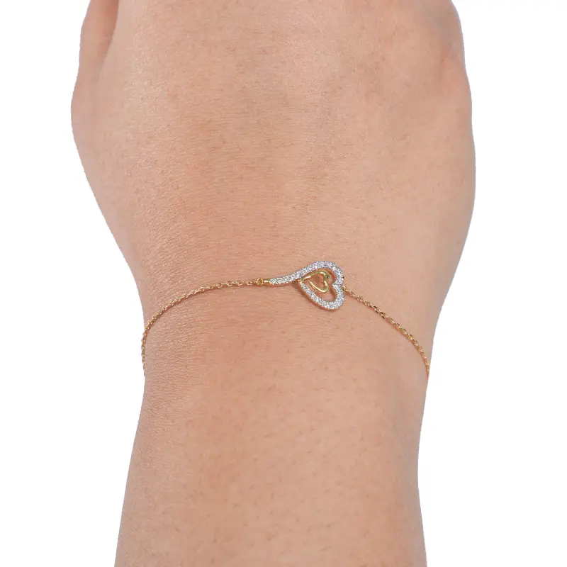MINIMALIST HEART MOTIF BRACELET