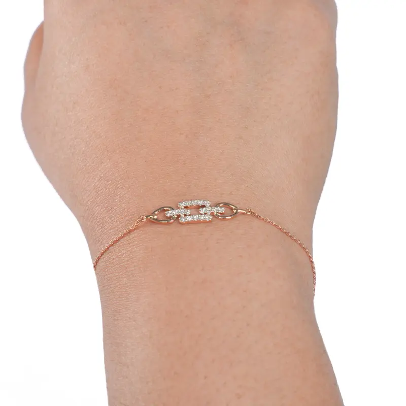 CONNECTED PAVE DIAMOND BRACELET