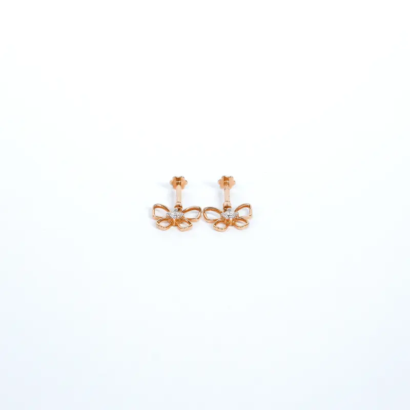 TITLI SPARKLE DIAMOND BUGADI ROSE GOLD