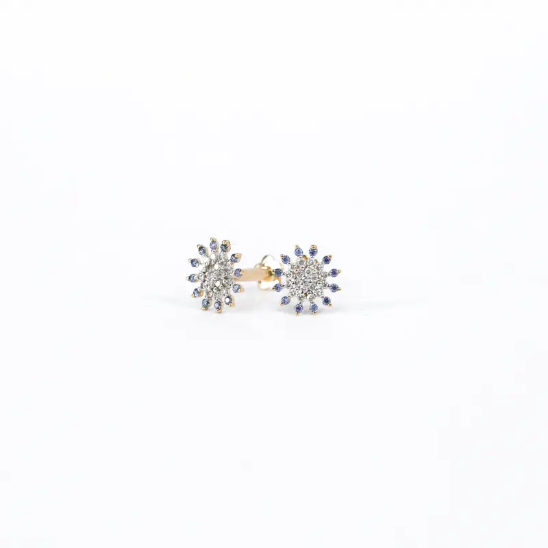 BLUE DAHLIA STUDS