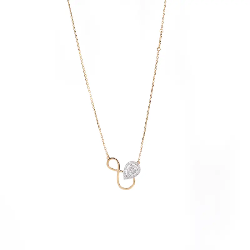 INFINITY DEWDROP NECKLACE