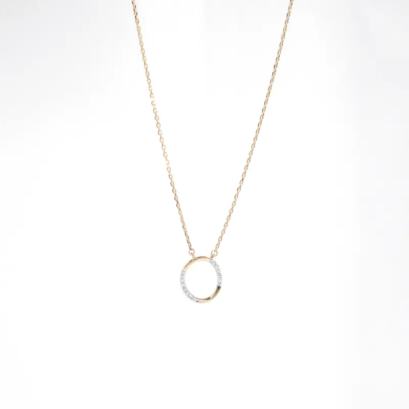 DELICATE OPEN CIRCLE NECKLACE