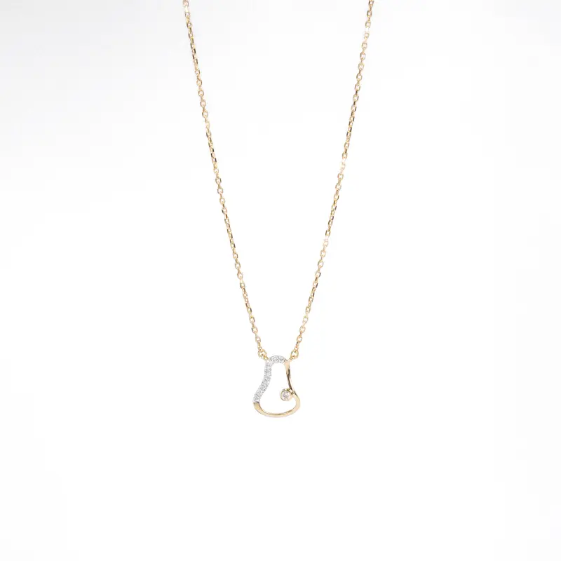 PEAR FRUIT DIAMOND NECKLACE